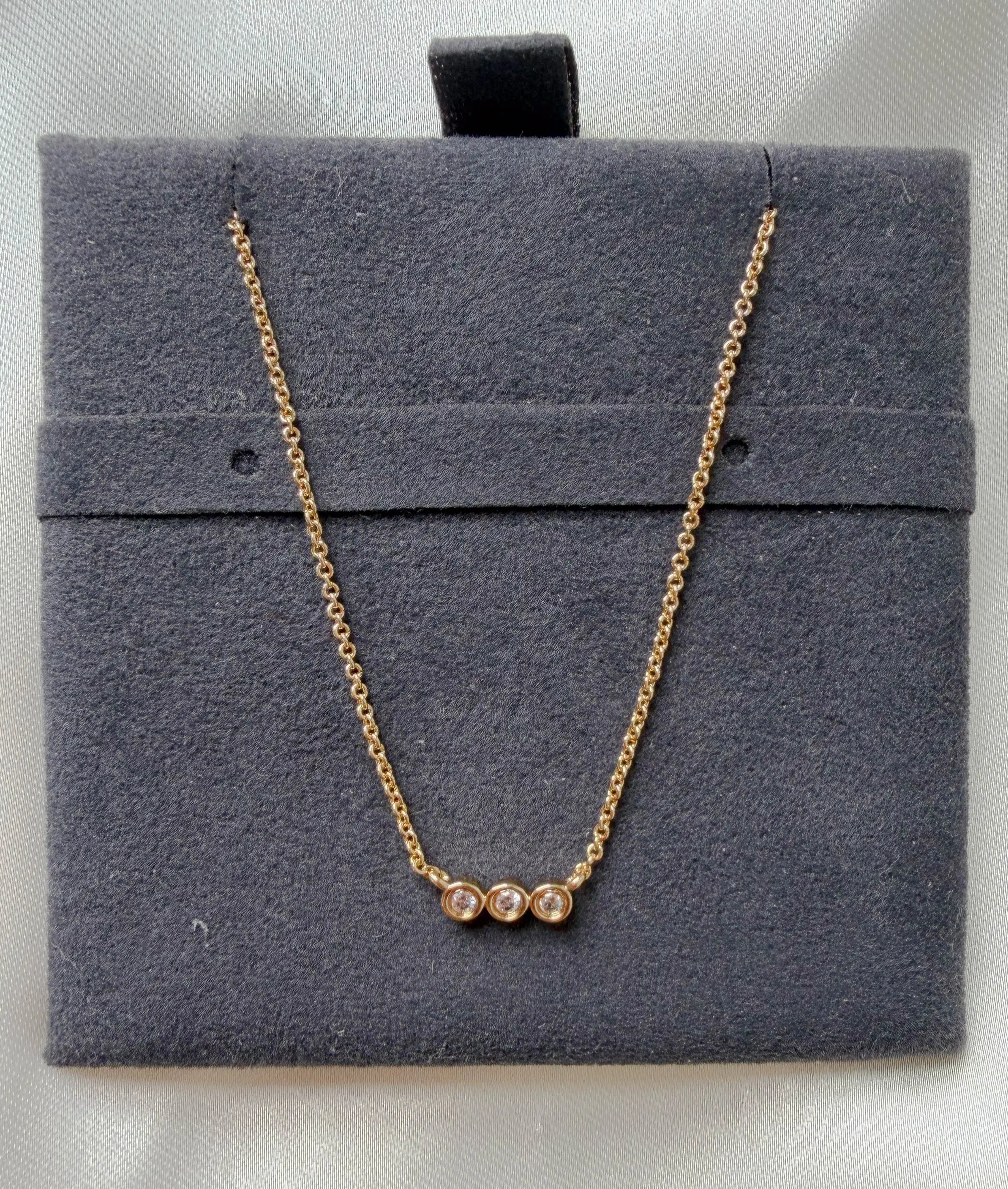 Past Present Future Diamond Necklace