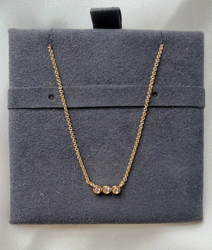 Past Present Future Diamond Necklace