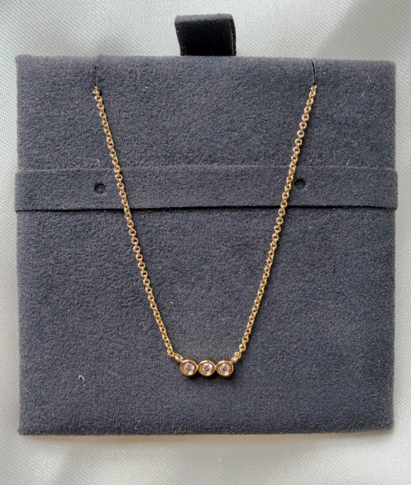 Three Stone Necklace