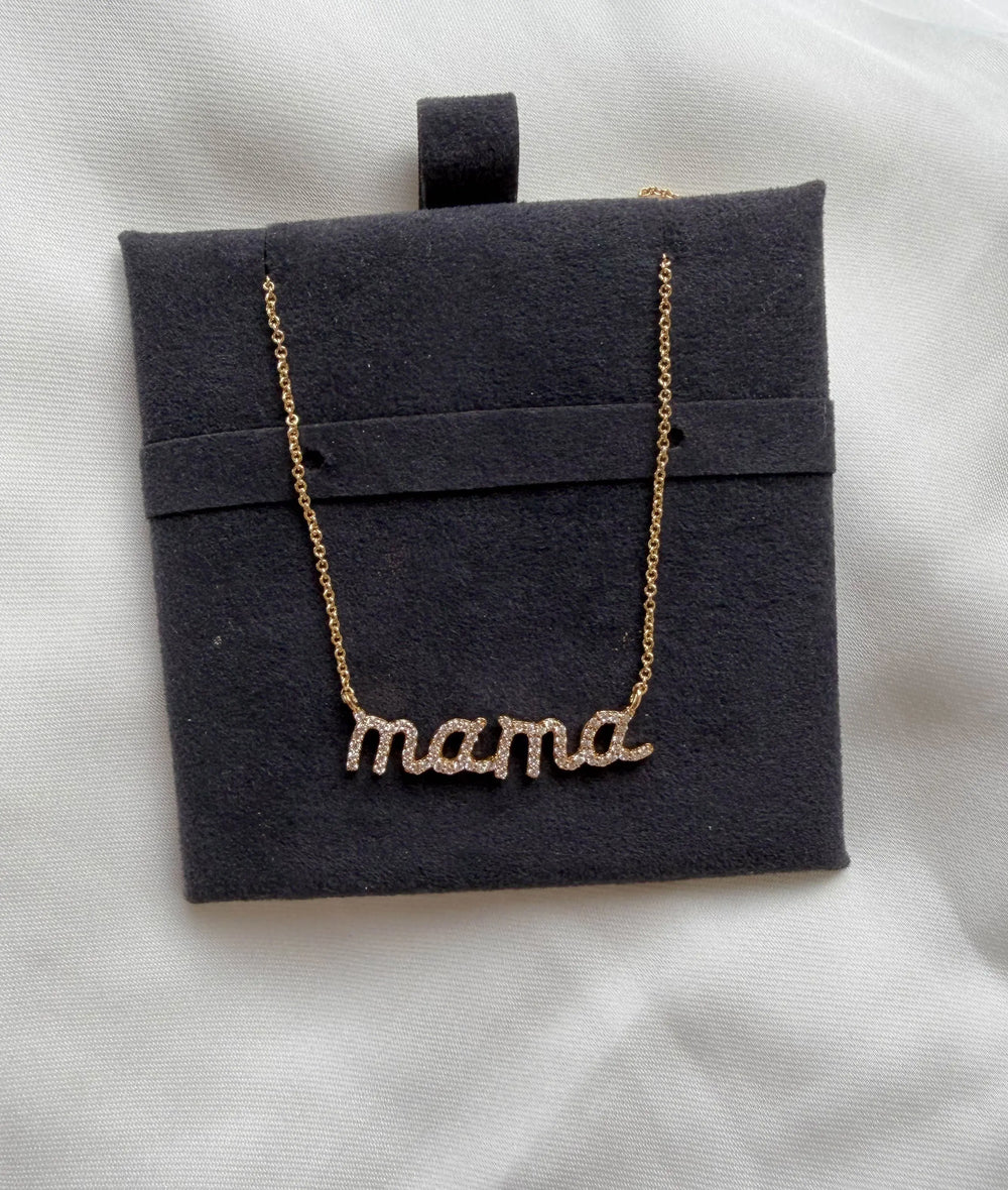 Close-up showing 7.50mm mantra letters with 0.25 Cttw diamond coverag