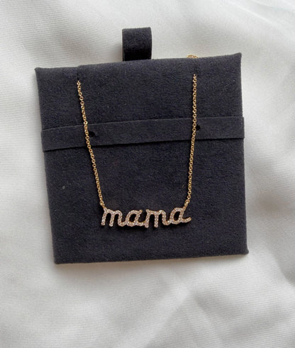 Close-up showing 7.50mm mantra letters with 0.25 Cttw diamond coverag