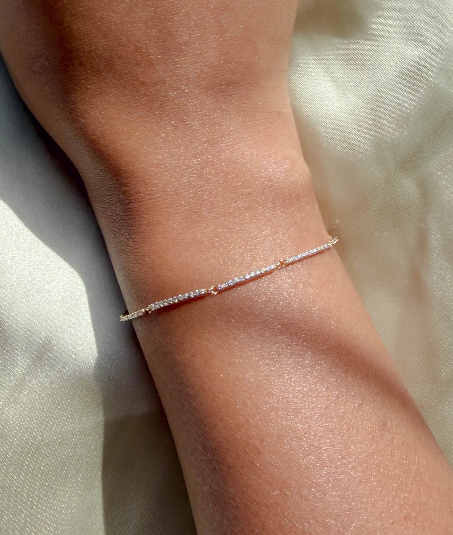 Diamond Pave Link Bracelet