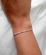 Pave Diamond Alternating Link Bracelet