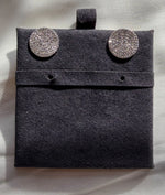 Pave Diamond Disc Stud Earring