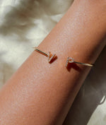 Diamond Initials Open Bangle