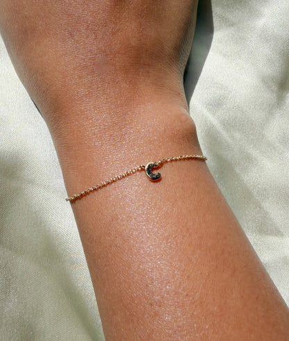 STERLING SILVER Custom Initial Bracelet