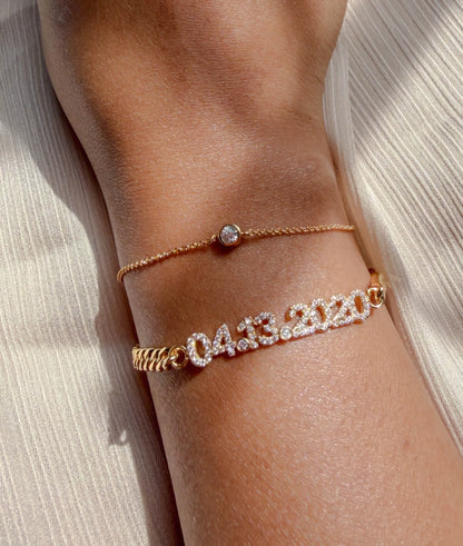 Diamond Bezel Solitiare Bracelet