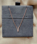 10mm pave initial birthstone solitaire detail view