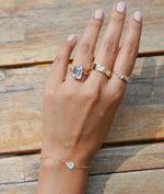 Pave Diamond Heart Bracelet