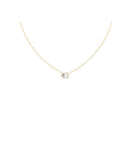 Bezel Set Pear Lab Diamond Necklace