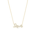 Pave Diamond Love Necklace