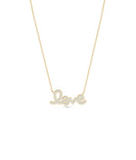 Pave Diamond Love Necklace media