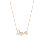 Pave Diamond Love Necklace media