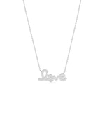Pave Diamond Love Necklace media