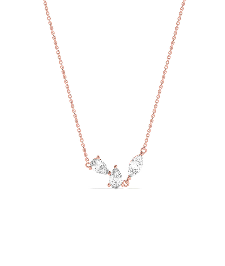 Three-Stone Diamond Necklace media