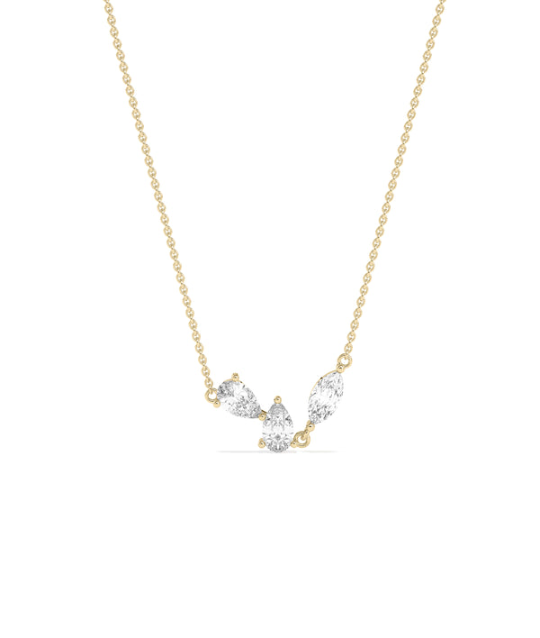 Three-Stone Diamond Necklace media