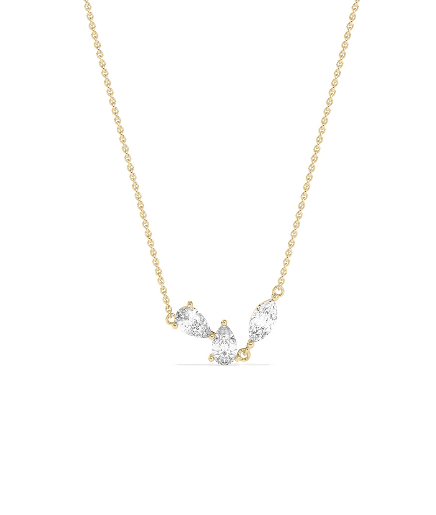 Three-Stone Diamond Necklace media