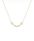 Two-Stone Smile Diamond Necklace