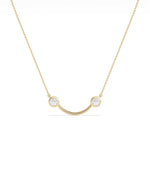 Two-Stone Smile Diamond Necklace media