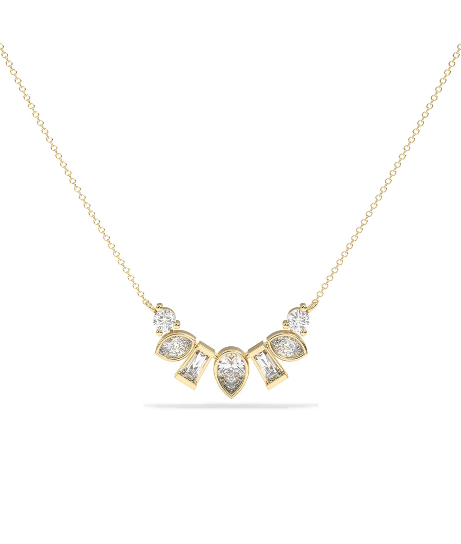 JF13151 yellow gold necklace jewelry piece