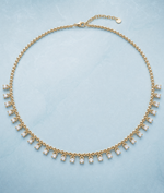 Diamond Sparkle Necklace in 14K solid gold chain design