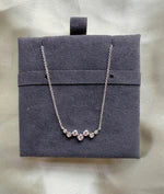 Bezel-Set Diamond Cluster Necklace media alternate view