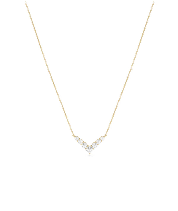 Diamond Chevron Necklace media