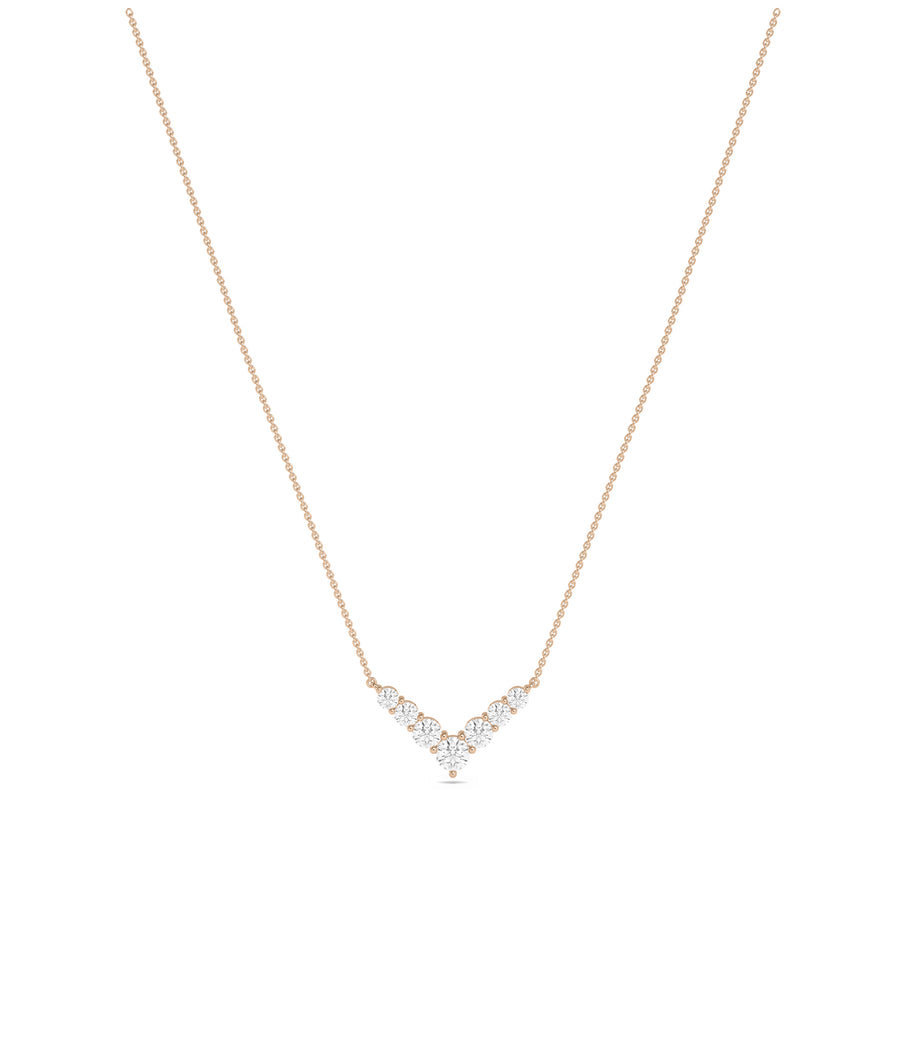 Diamond Chevron Necklace media