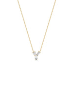 Multi Shape 3 Stone Solitaire Necklace media