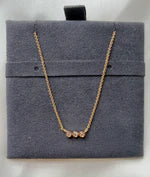 Three Stone Bar Necklace media