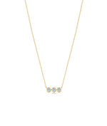 Three Stone Bar Necklace media