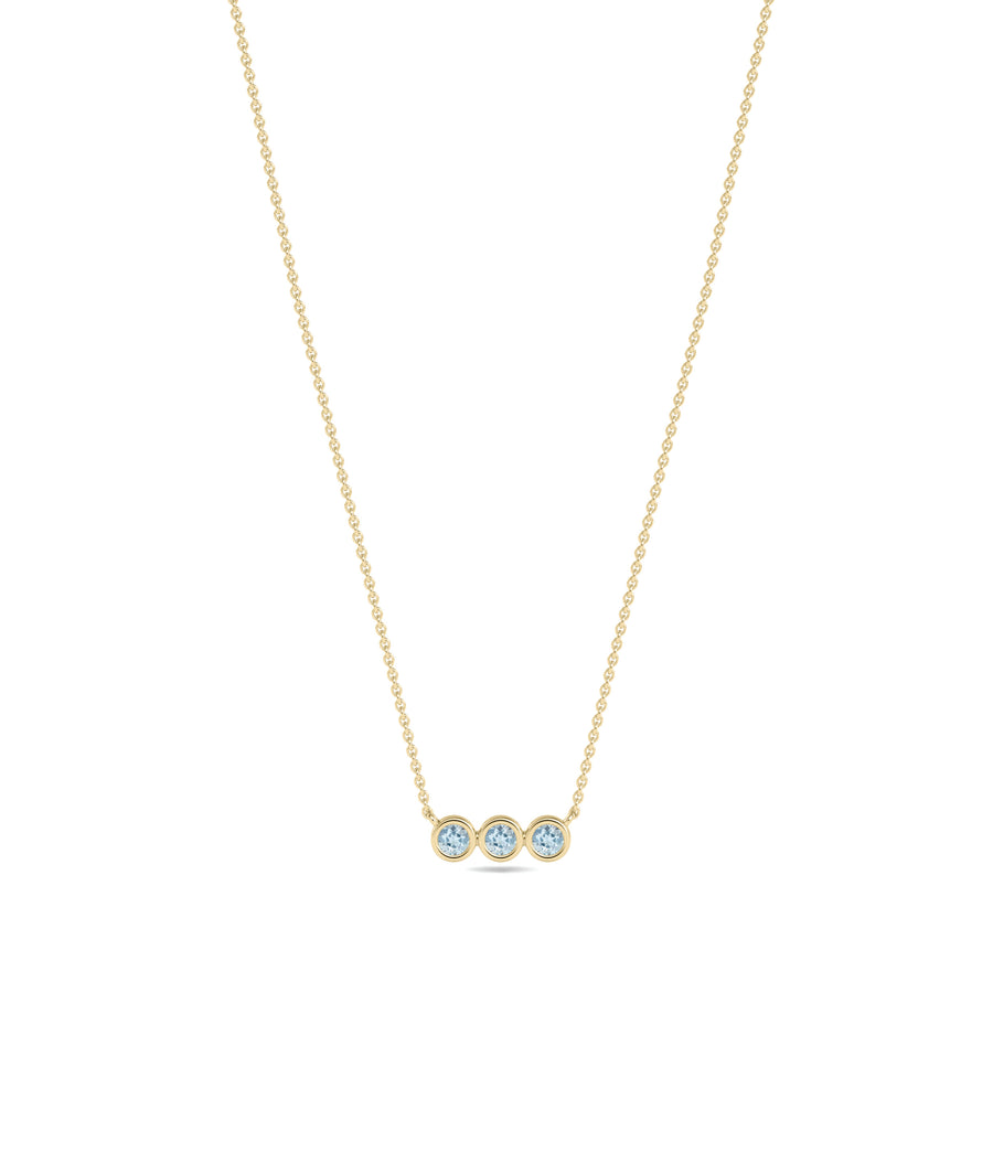 Three Stone Bar Necklace media