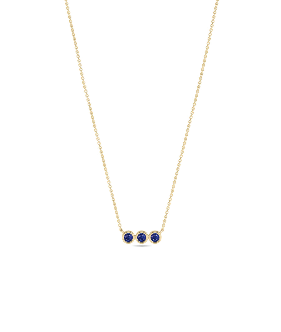 Three Stone Bar Necklace media