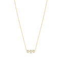 Three Stone Bar Necklace