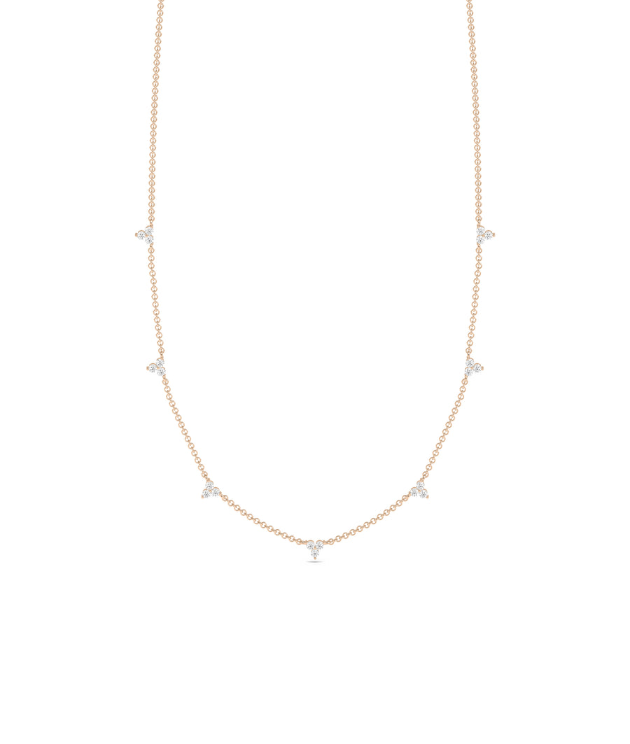 Diamond Trio Station Necklace media
