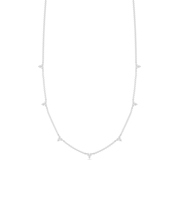 Diamond Trio Station Necklace media alternate view