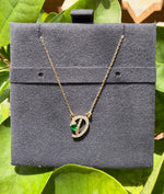 Diamond Initial with Solitaire Necklace media
