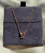 Diamond Initial with Solitaire Necklace media