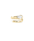 Pear Bypass Lab Diamond Ring