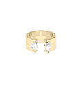 Open Band Pear Marquise Lab Diamond Ring