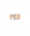 Bold diamond initial letters gold ring personalized fine jewelry band