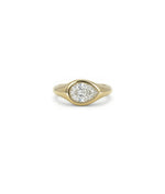 Bezel Pinky Diamond Solitaire Ring media