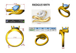 Bypass Pear Lab Diamond Ring media