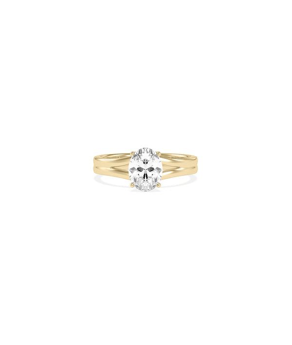Split Shank Solitaire Lab Diamond Ring media