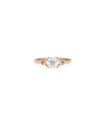 Vintage Solitaire Round Lab Diamond Ring media