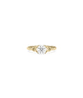 Vintage Solitaire Round Lab Diamond Ring