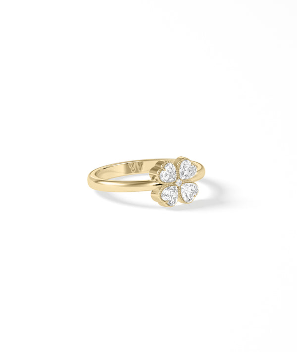 Four Leaf Clover Diamond Ring media alternate view