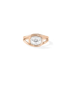 Bezel Cushion Lab Diamond Solitaire Ring media