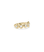 Bubble Set Diamond Half Eternity Band Ring media