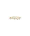 Wide Diamond Cluster Band Ring